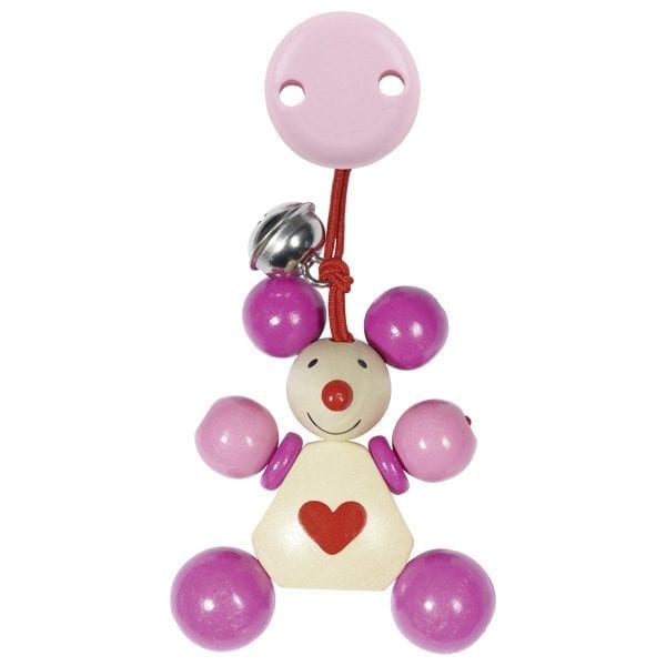 Heimess Wooden Toy Clip Pink Mouse Canada