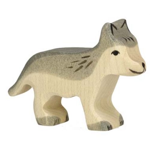 Holztiger Wooden Animal Wolf Pup Canada