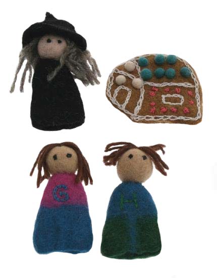 Papoose Wool Felt Toy Finger Puppet Set Hansel & Gretel Canada