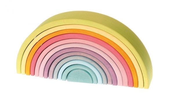 Grimm's Wooden Toy Rainbow Pastel Canada