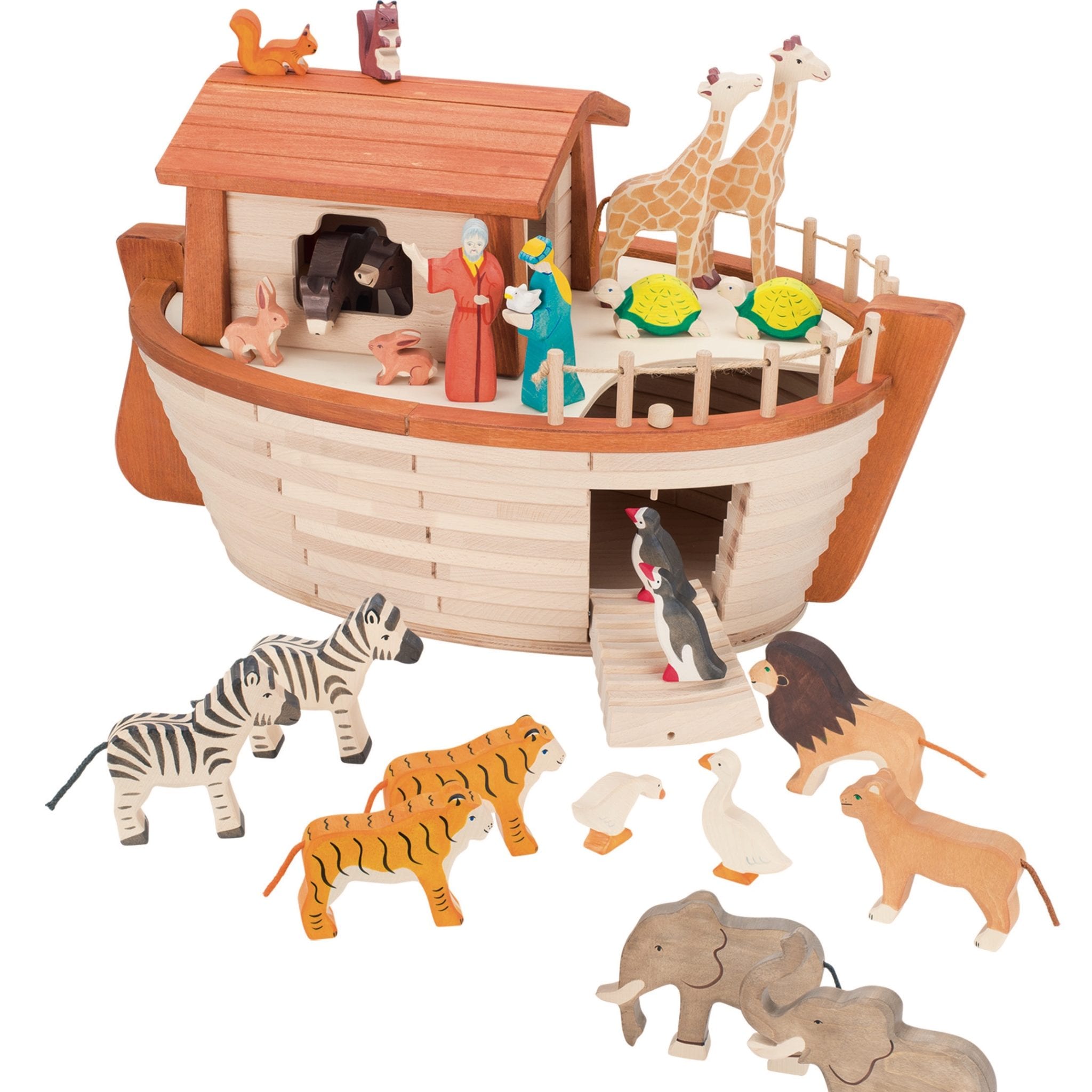 childrens wooden noah's ark