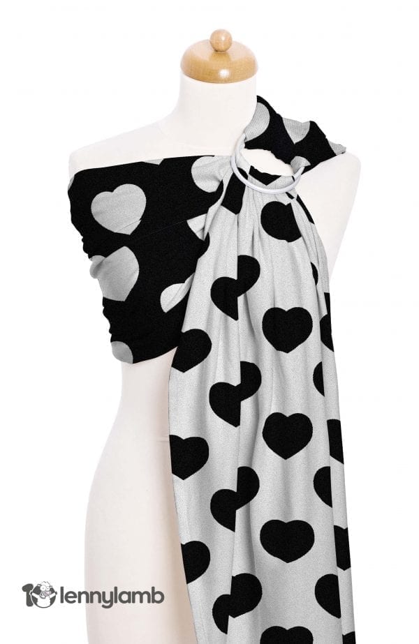 Lenny Lamb Lollipop Sky Black & White Heart Exclusive Eclipse Ring Sling
