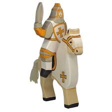 Holztiger Wooden Toy - Tournament Knight White Rider (without horse)