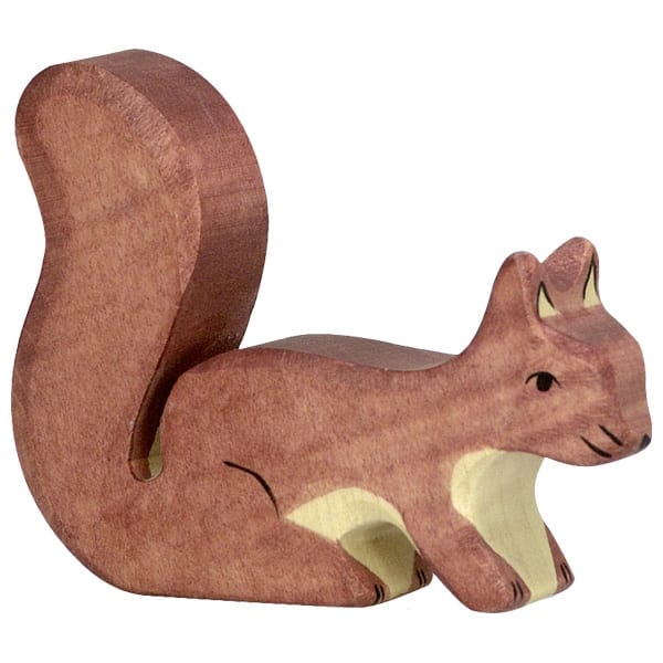 Holztiger Wooden Toy Squirrel Brown Standing