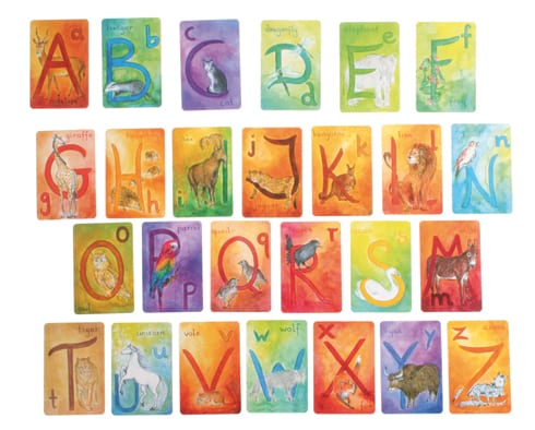Grimm's Wooden Toys Alphabet Cards
