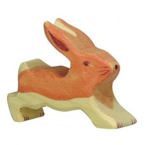 Holztiger Wooden Toy Animal Figure Hare Small Running 80101