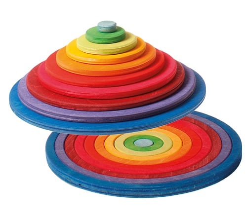 Grimm's Wooden Toy Element Concentric Circles & Rings