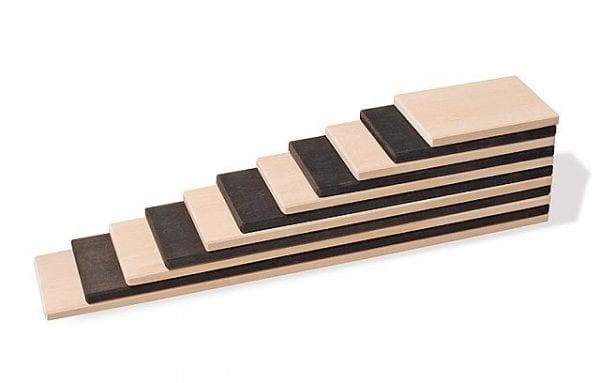 Grimms Wooden Toy Element Building Boards Monochrome 11 Pieces