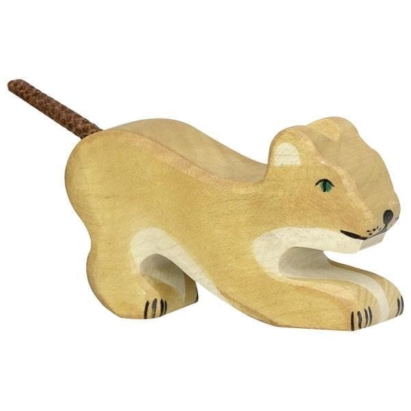 Holztiger Wooden Toy Lion Cub Playing 80142