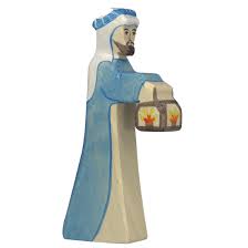 Holztiger Wooden Toy Nativity Shepherd with Lamp 2 80303