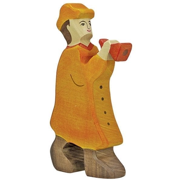 Holztiger Wooden Toy Shepherd with Flute 80291