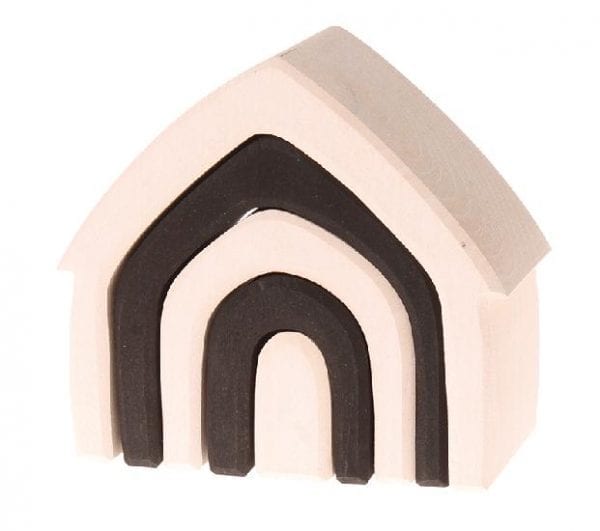 Grimm's Wooden Toy House Monochrome