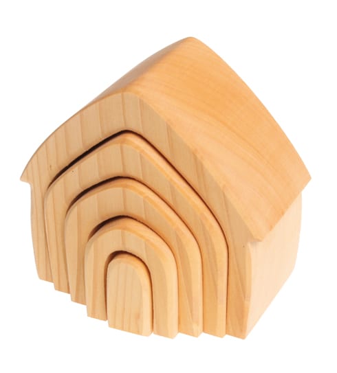 Grimm's Wooden Toy House Natural