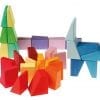 Grimm's Wooden Toy Building Set Sloping Blocks 30 Pieces