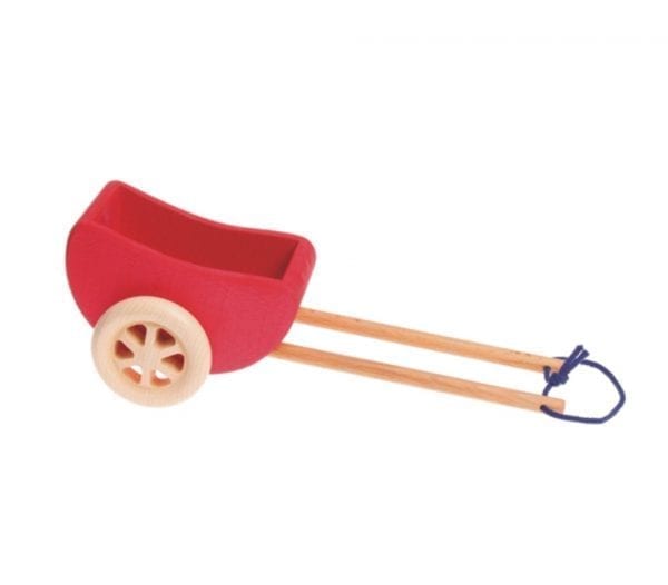 Grimm's Wooden Toy Horse Cart Large Red