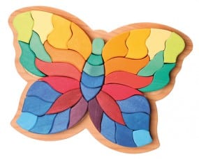 Grimm's Wooden Toy Puzzle Butterfly Large