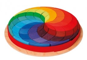 Grimm's Woode Toy Puzzle Coloured Spiral Large