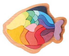 Grimm's Wooden Toy Puzzle Fish Large