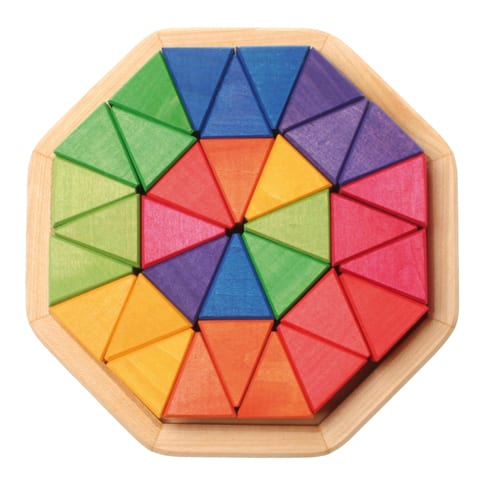 Grimm's Wooden Toy Puzzle Octagon Medium