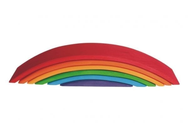 Grimm's Wooden Toy Rainbow Bridge Multi-Coloured