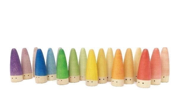 Grapat Wood Coloured Stick Gnomes 18 Pieces