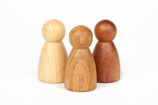 Grapat Wood Nins 3 Different Woods 3 Pieces Beech, Oak and Sapele