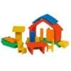 Gluckskafer Wooden Toy All In One House Red