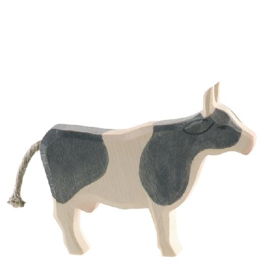 Ostheimer Wooden Toy Cow Black & White Standing