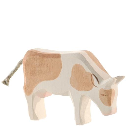 Ostheimer Wooden Toy Cow Brown Eating