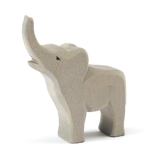 Ostheimer Wooden Toy Elephant Small Trumpeting