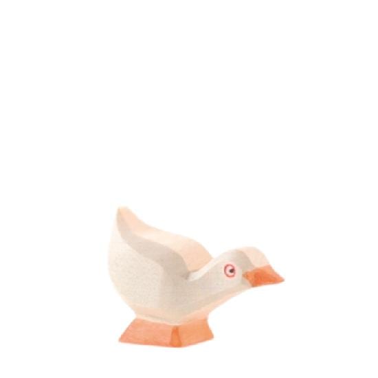 Ostheimer Wooden Toy Goose Gosling Head Low