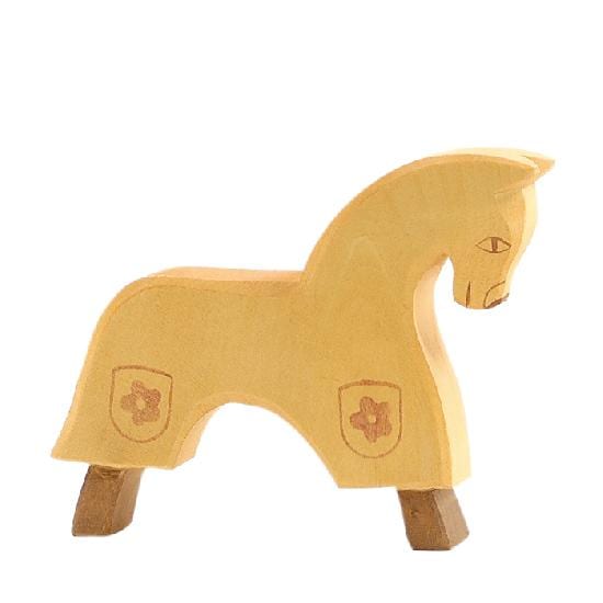 Ostheimer Wooden Toy Horse for Knight Yellow