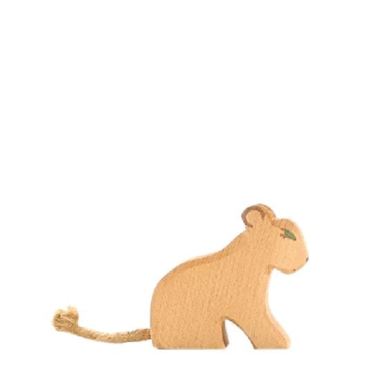 Ostheimer Wooden Toy Lion Cub Small Sitting