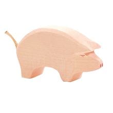Ostheimer Wooden Toy Pig Head Low