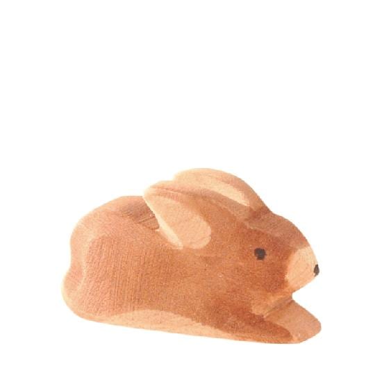 Ostheimer Wooden Toy Rabbit Spotted Brown Small