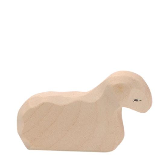 Ostheimer Wooden Toy Sheep Lamb Resting