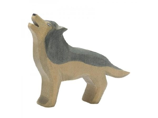 Ostheimer Wooden Toy Figure Wolf Howling