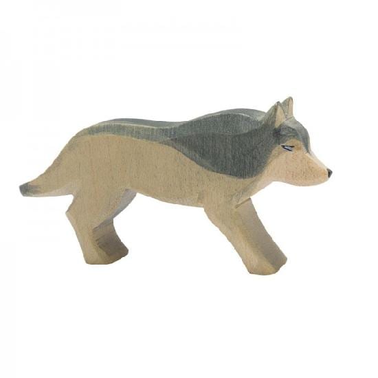 Ostheimer Wooden Toy Figure Wolf Running