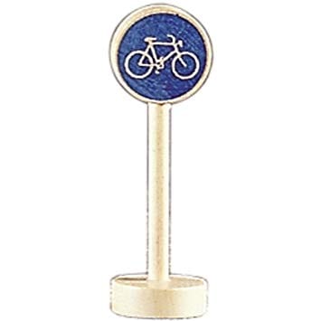 Gluckskafer Wooden Toy Road Sign Bicycle Lane