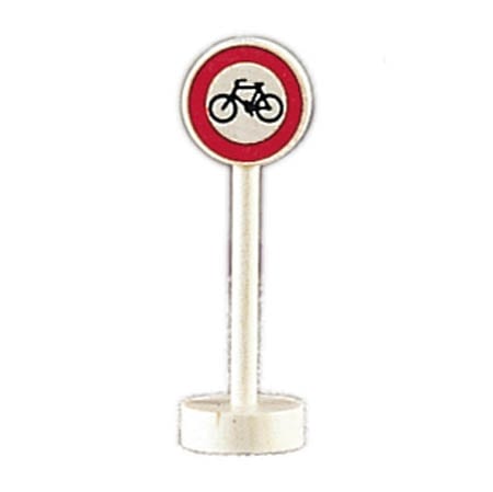Gluckskafer Wooden Toy Road Sign No Cyclists