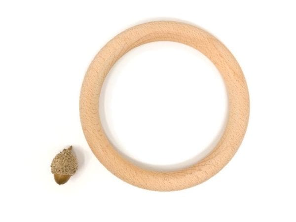 Grapat Wooden Toy Wood Natural 13 cm Hoops 3 Pieces