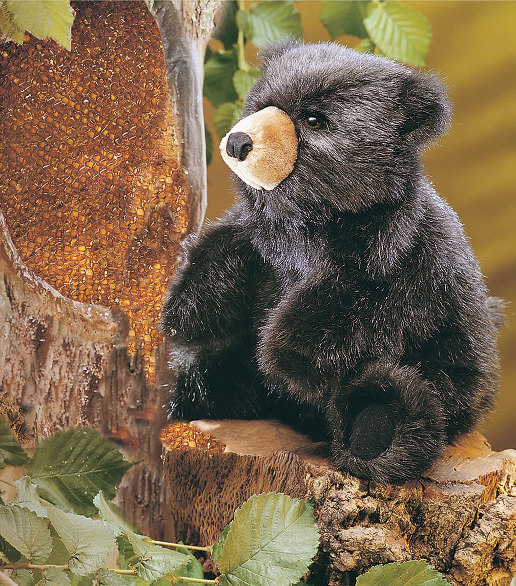 Details about   Folkmanis Puppets Play Pretend Fun Animal Puppets Baby Black Bear 