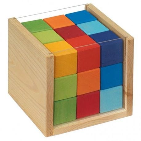 Gluckskafer Wooden Toys Coloured Cubes