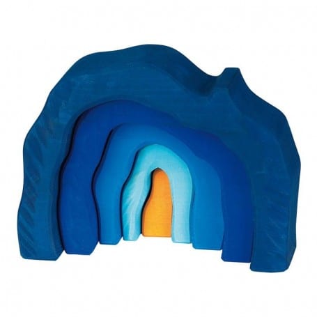 Gluckskafer Wooden Toy Grotto Set Blue