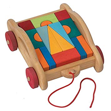 Gluckskafer Wooden Toys Toskana Carriage Blocks