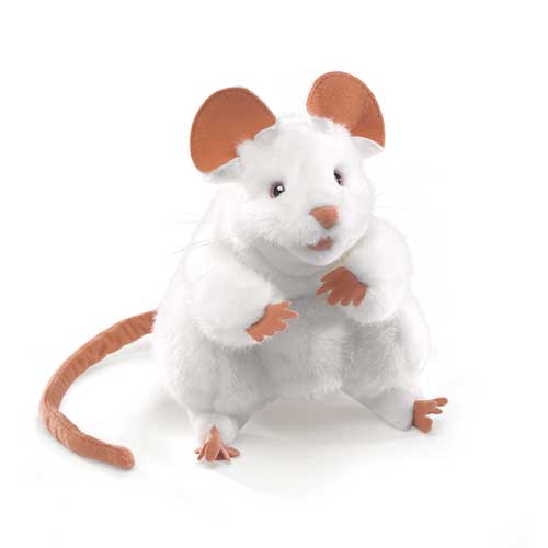 Folkmanis Puppets White Mouse