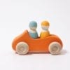 Grimm's Wooden Toy Car Large Orange Convertible