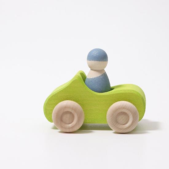 Grimm's Wooden Toy Car Small Green Convertible