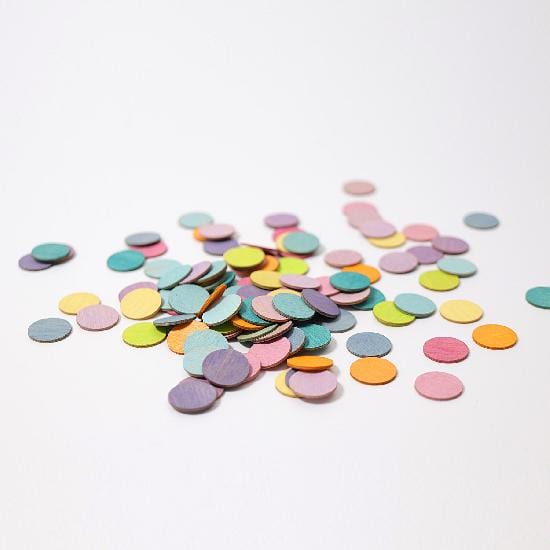 Grimm's Wooden Toy Confetti Dots Pastel 120 Pieces