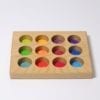Grimm's Wooden Toy Sorting Board Rainbow